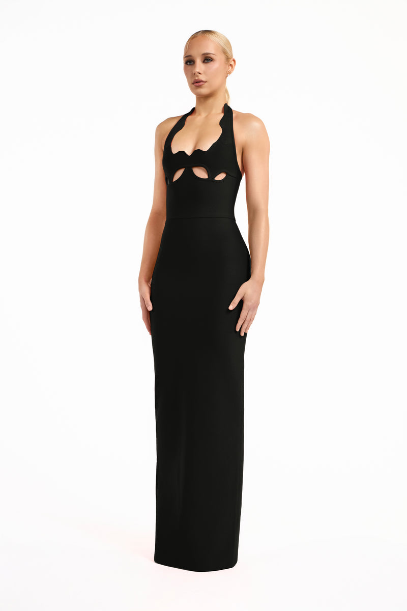 Gianna Halter Gown Black / XS