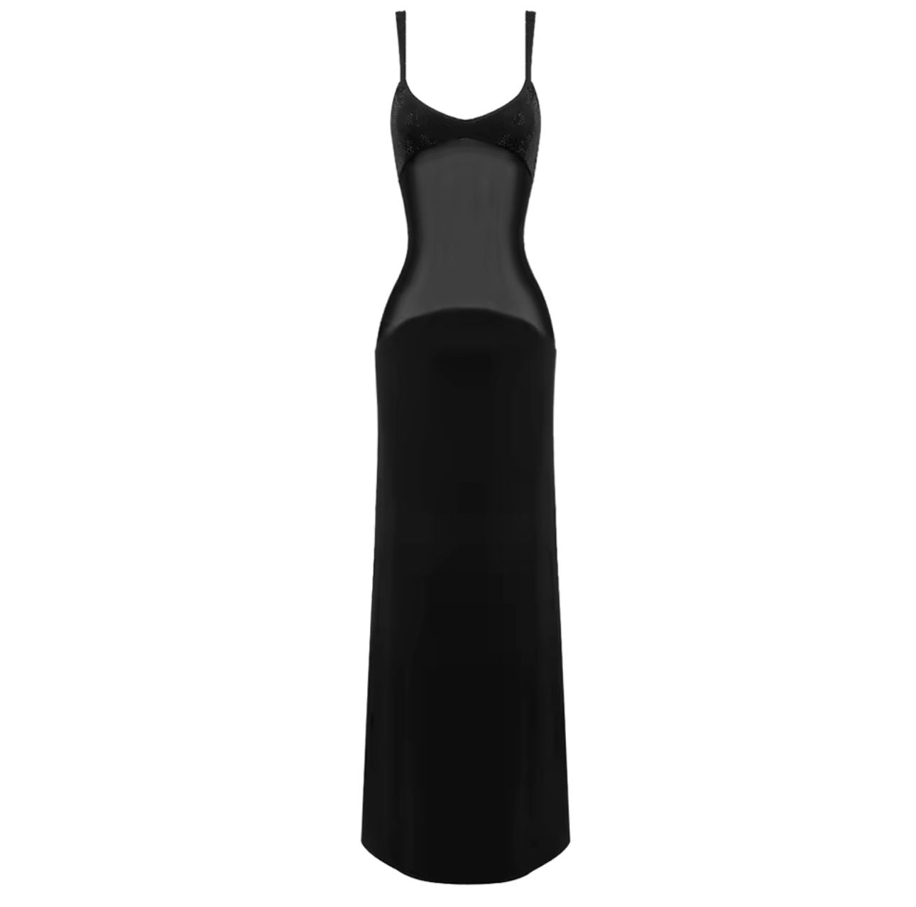 Marilyn Sheer Gown Black / L Marilyn Sheer Gown Black / L