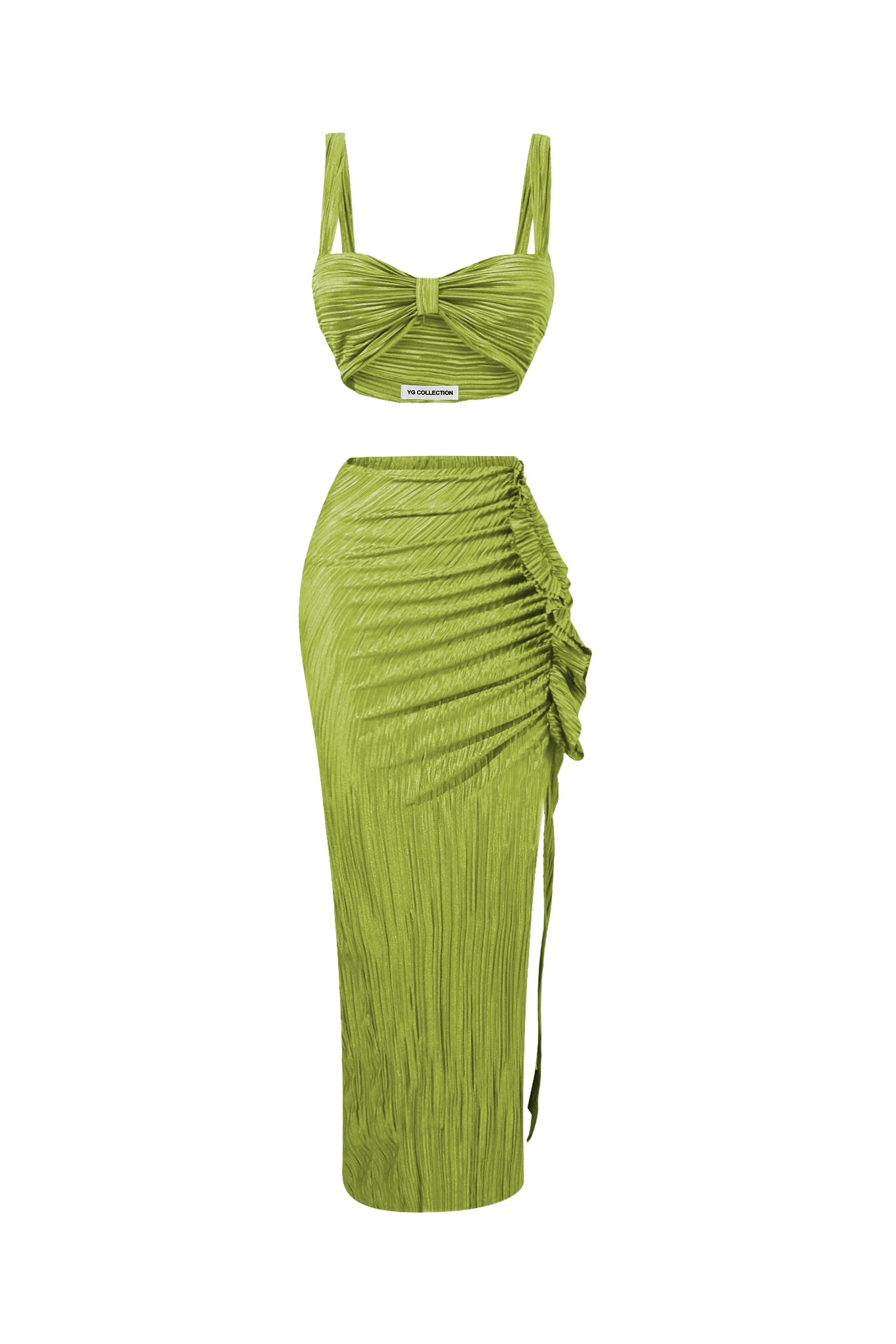 Kara Two Piece Knotted Skirt Set