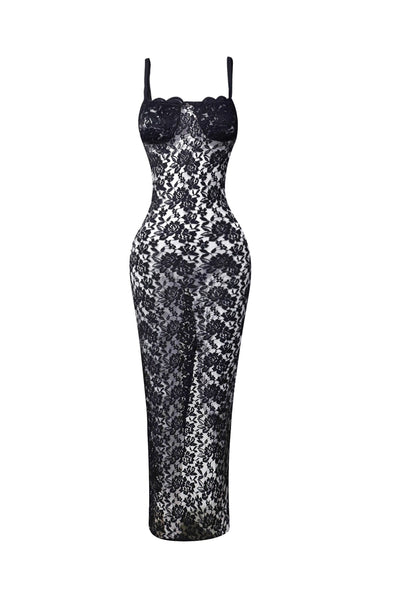 Zadie Lace Maxi Dress Black / L Zadie Lace Maxi Dress Black / L