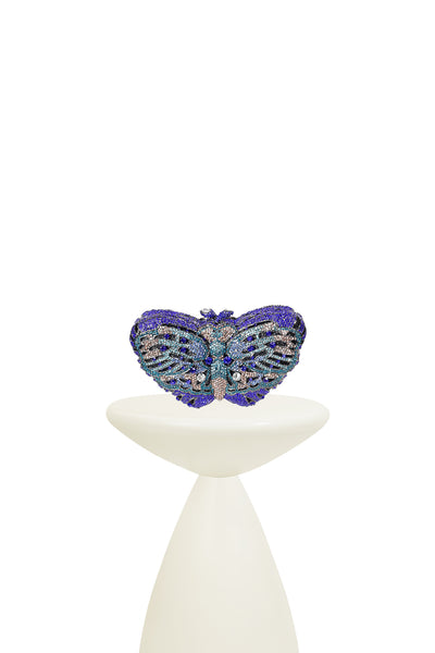 Vibrante Crystal Butterfly Clutch Bag