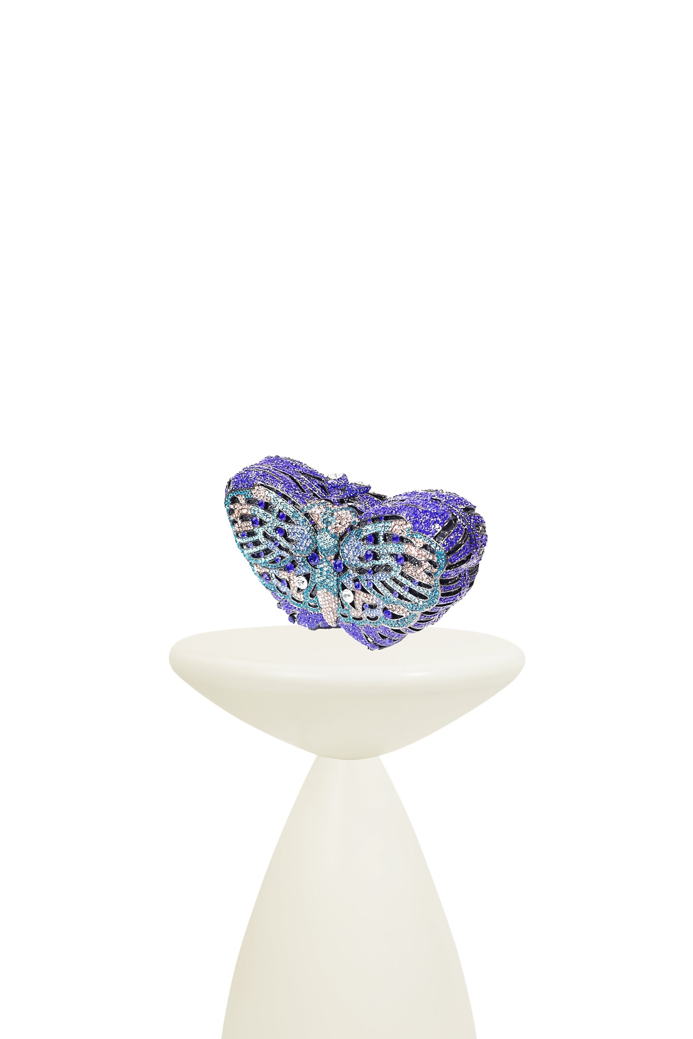 Vibrante Crystal Butterfly Clutch Bag