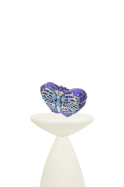 Vibrante Crystal Butterfly Clutch Bag