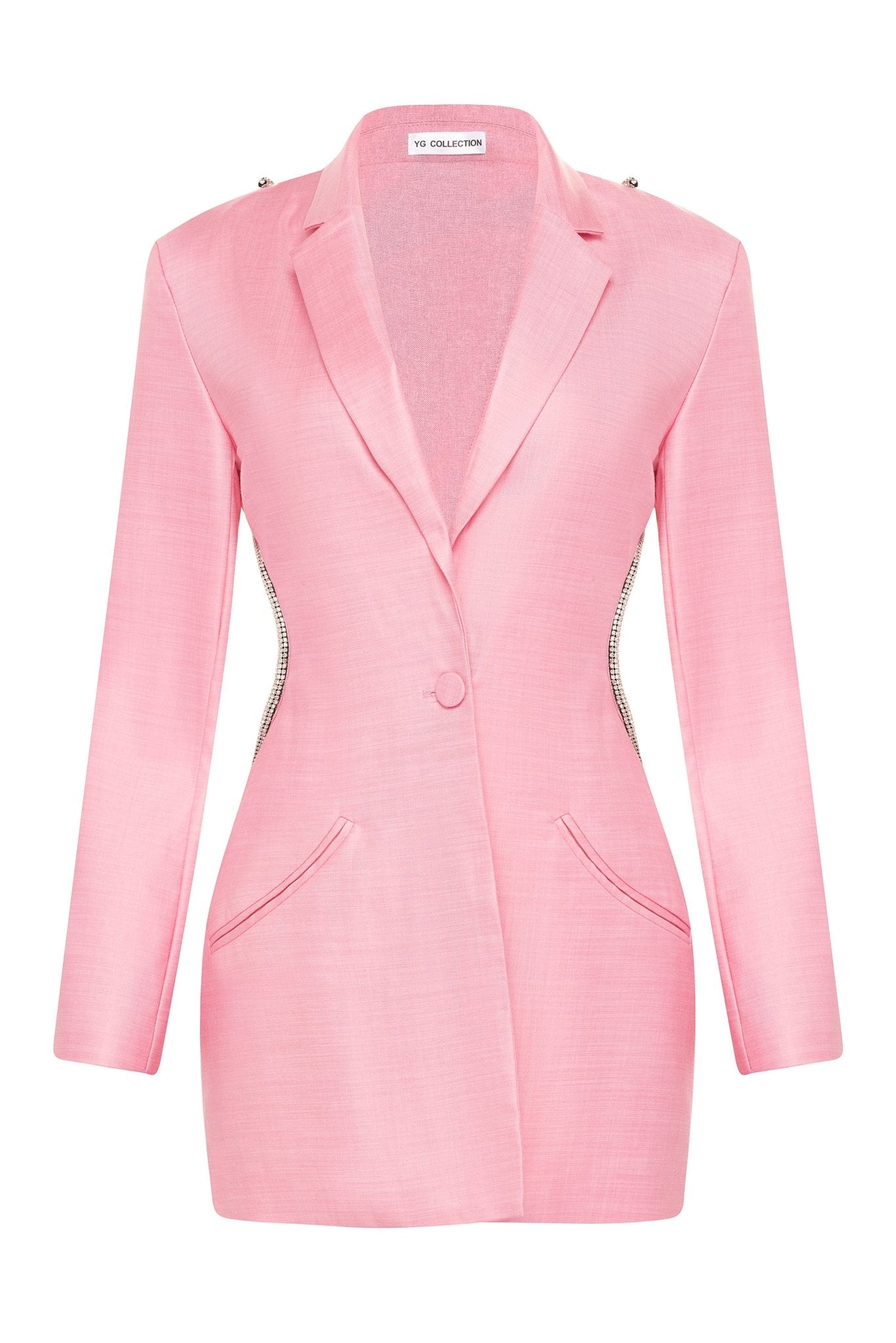 Belle Backless Diamond Blazer - YG COLLECTION