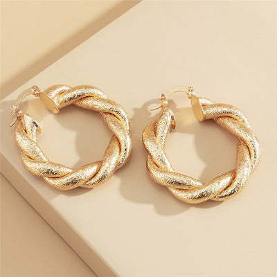 Capri Hoops Earrings - Gold - YG COLLECTION