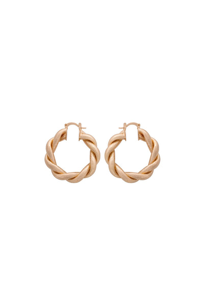 Capri Hoops Earrings - Gold - YG COLLECTION