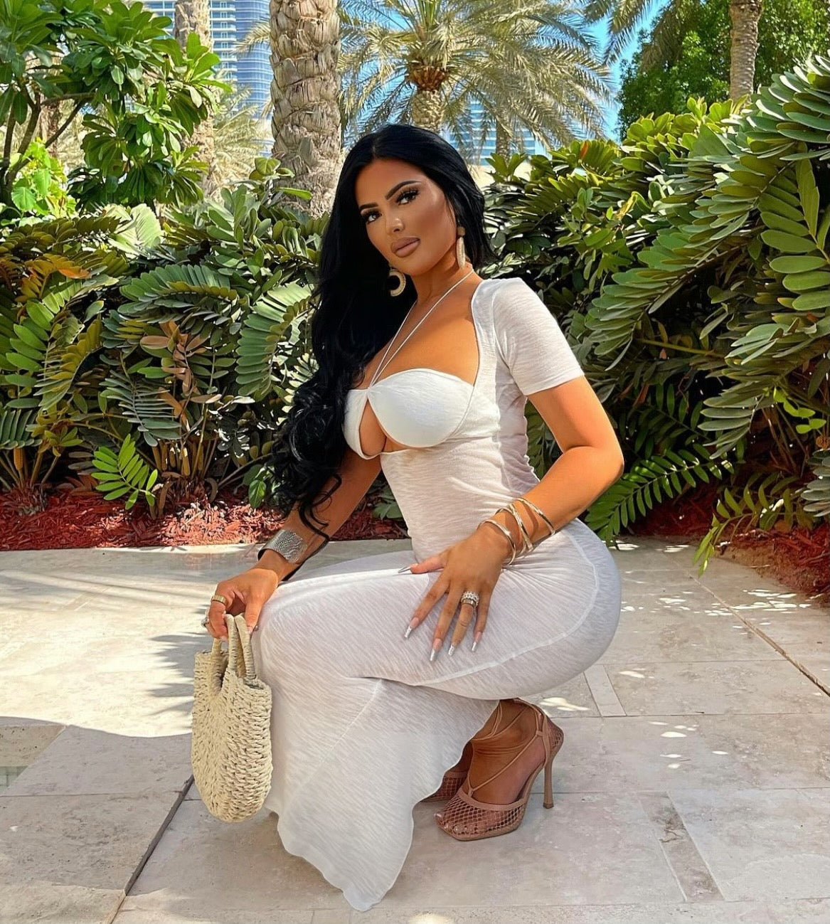 Cass Sheer Maxi Dress - YG COLLECTION