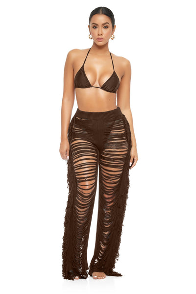 Eden Knitted Cover Up Pants - YG COLLECTION