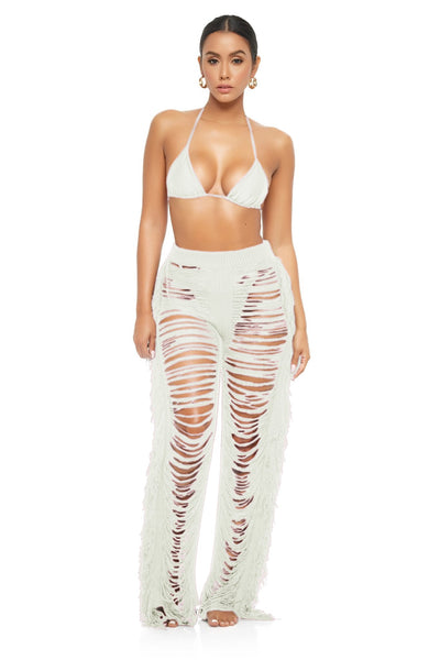 Eden Knitted Cover Up Pants - YG COLLECTION