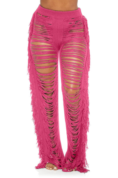 Eden Knitted Cover Up Pants - YG COLLECTION