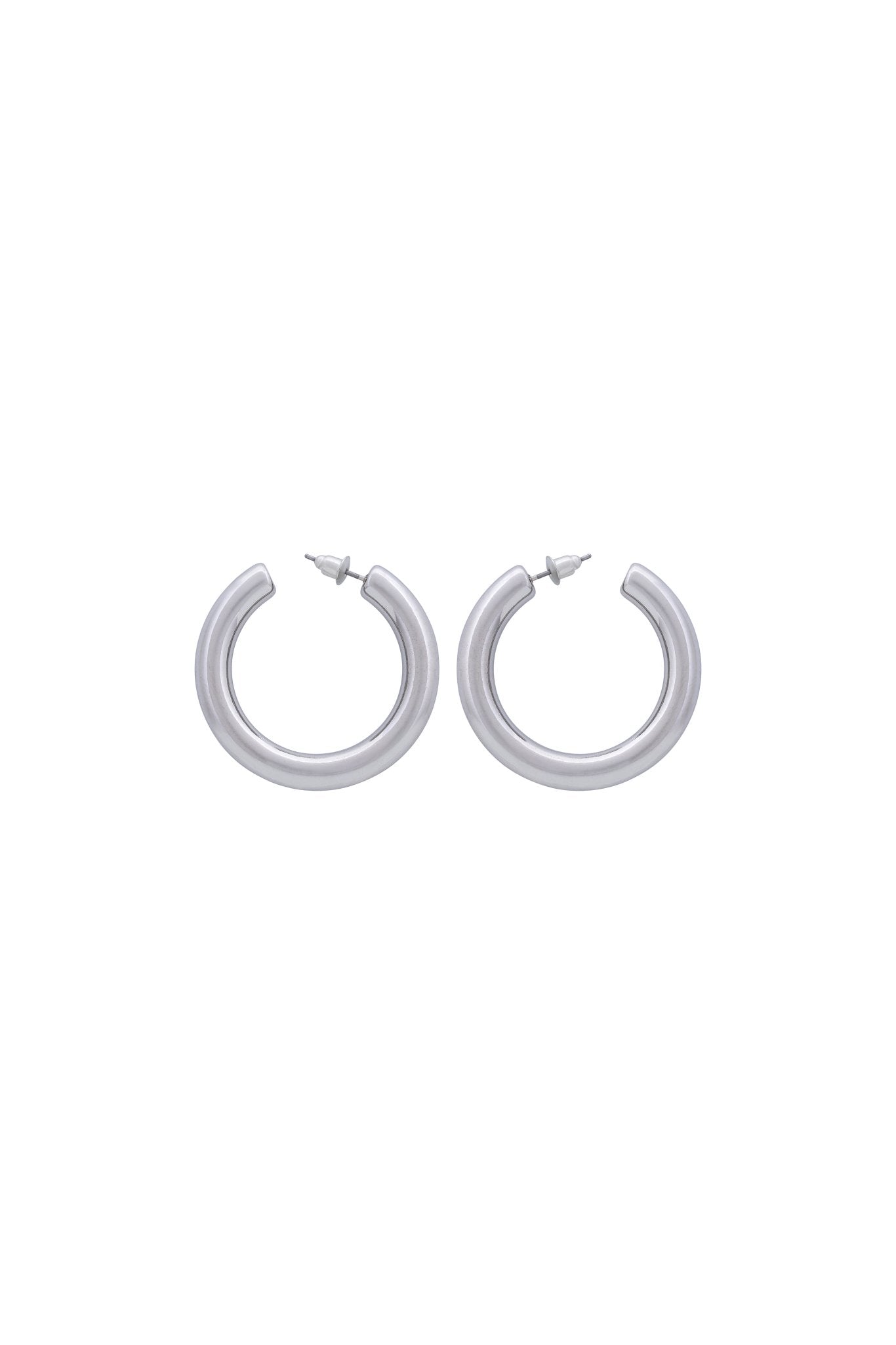 Himalaya Hoop Earrings - Silver - YG COLLECTION