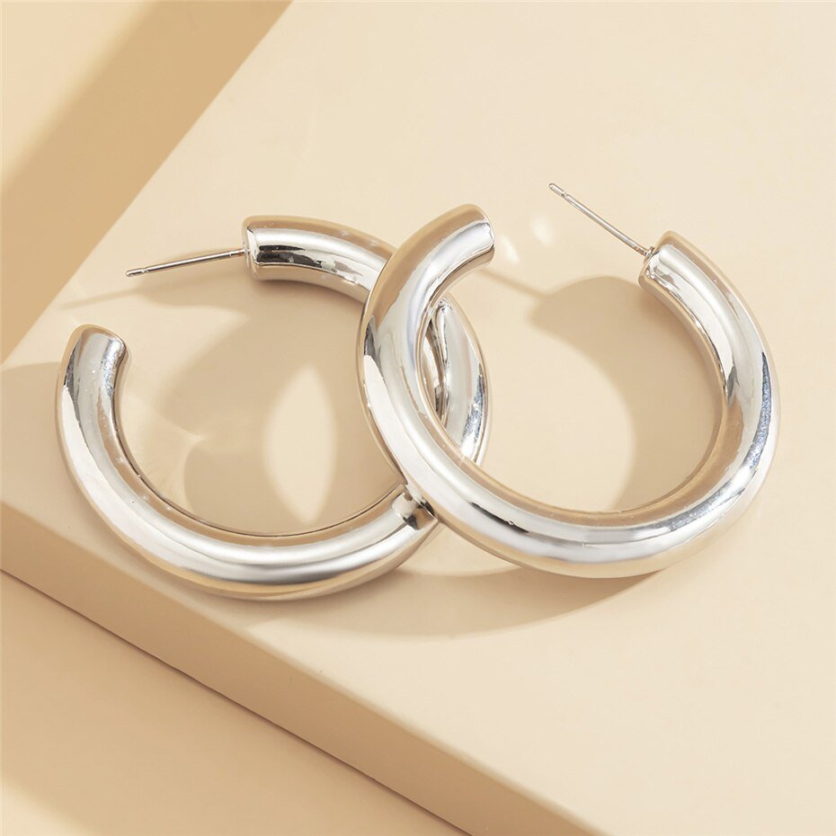 Himalaya Hoop Earrings - Silver - YG COLLECTION