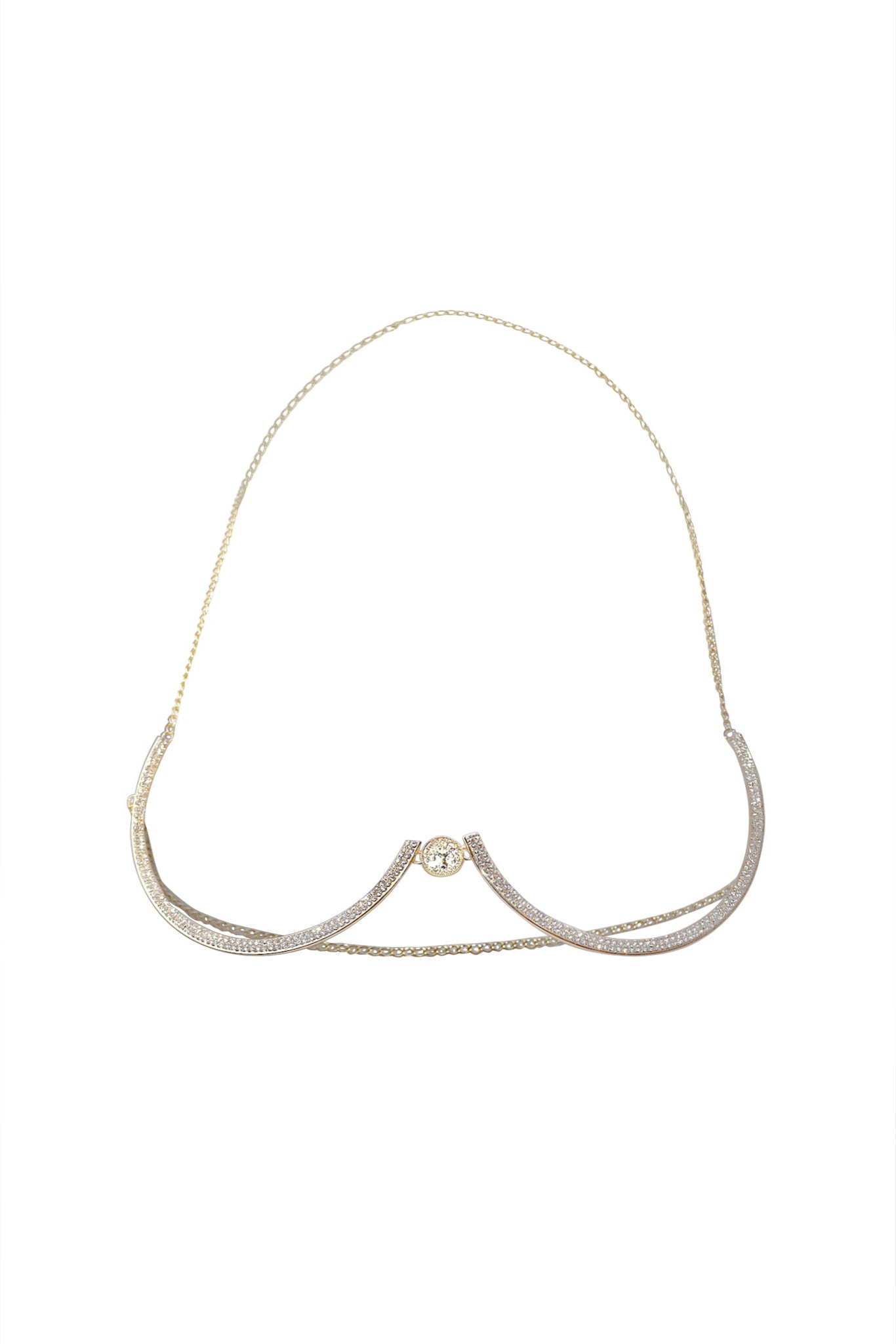 Peso Underwire Chain Bra - Gold