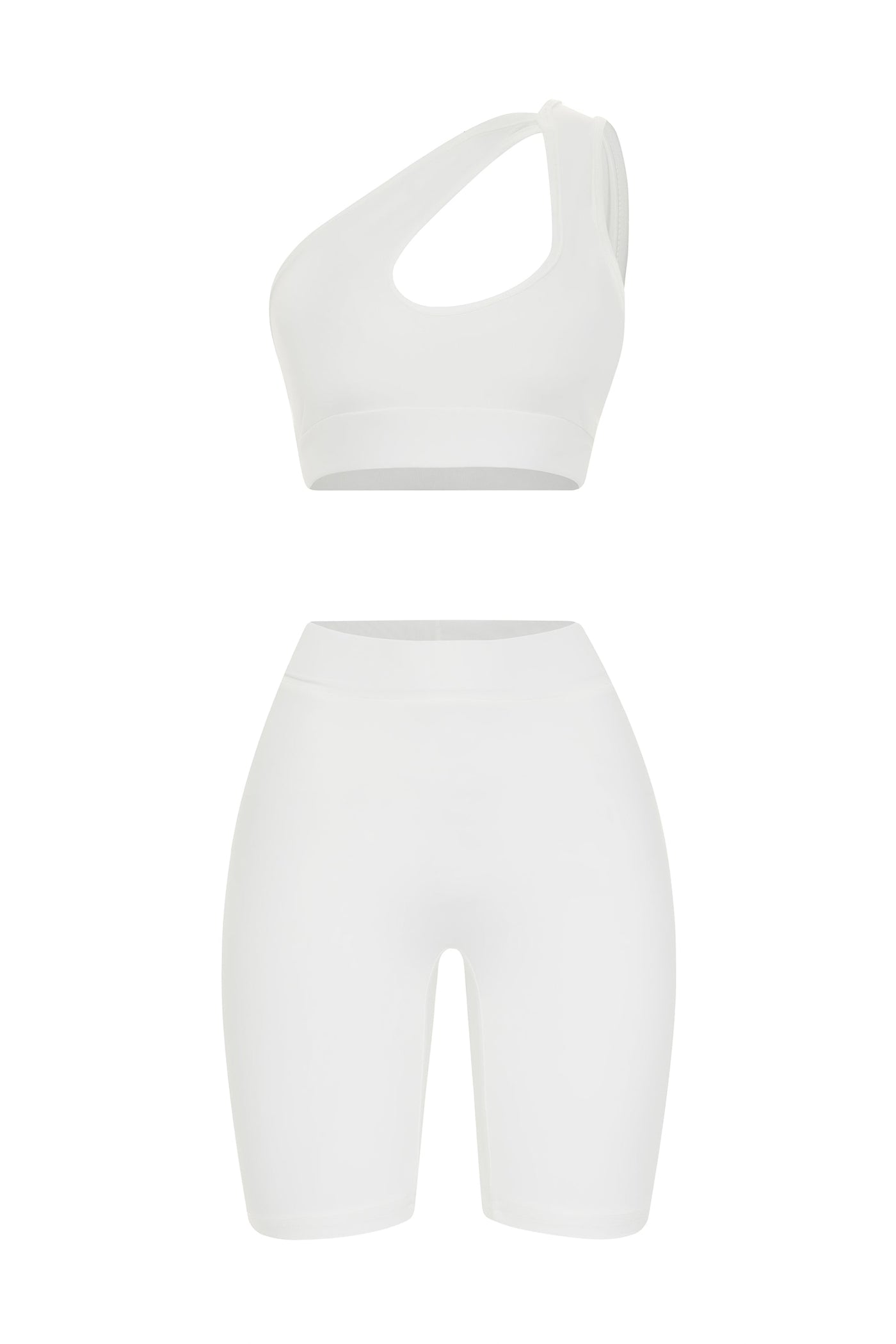 Kaki Two Piece Biker Short Set