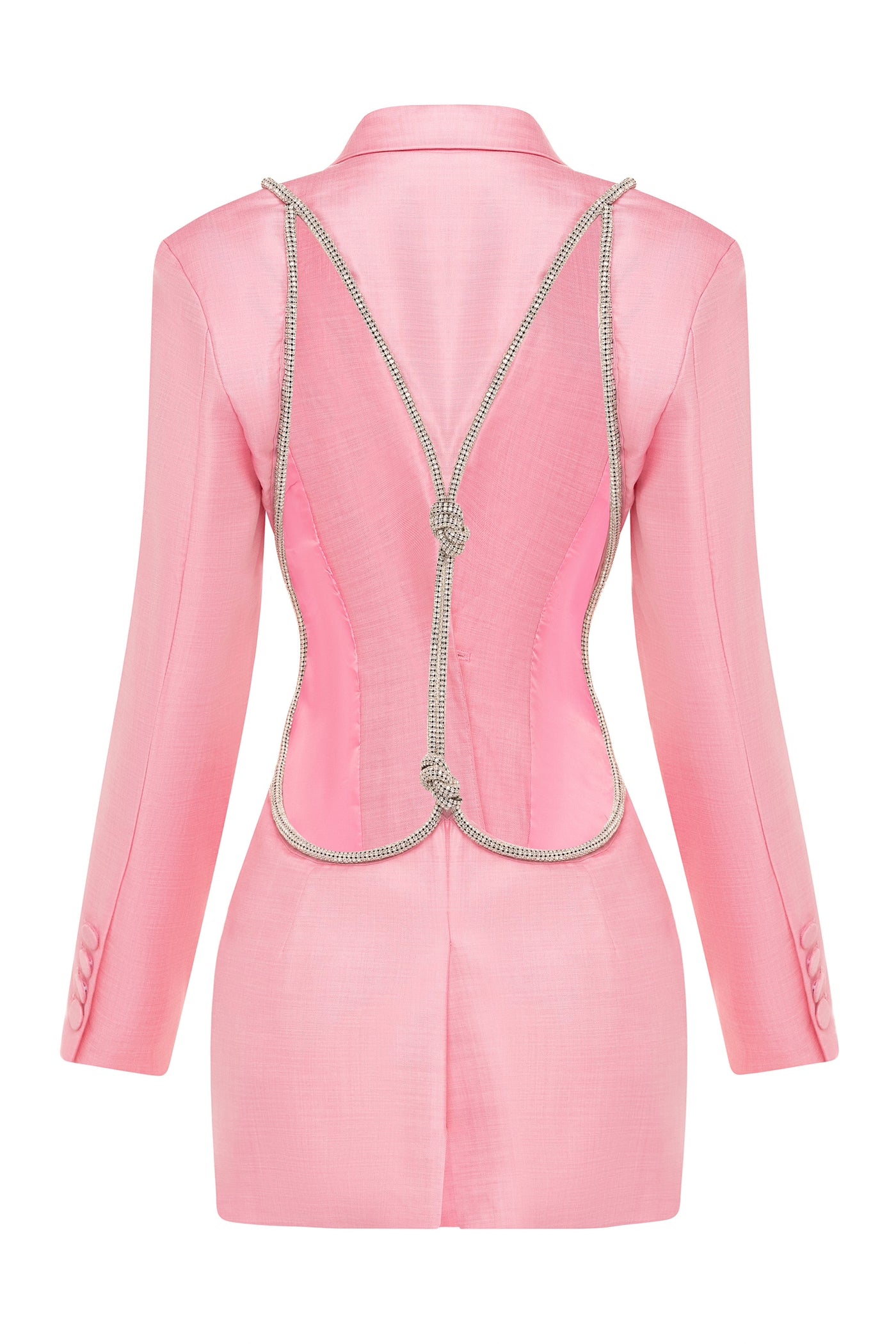 Belle Backless Diamond Blazer - YG COLLECTION