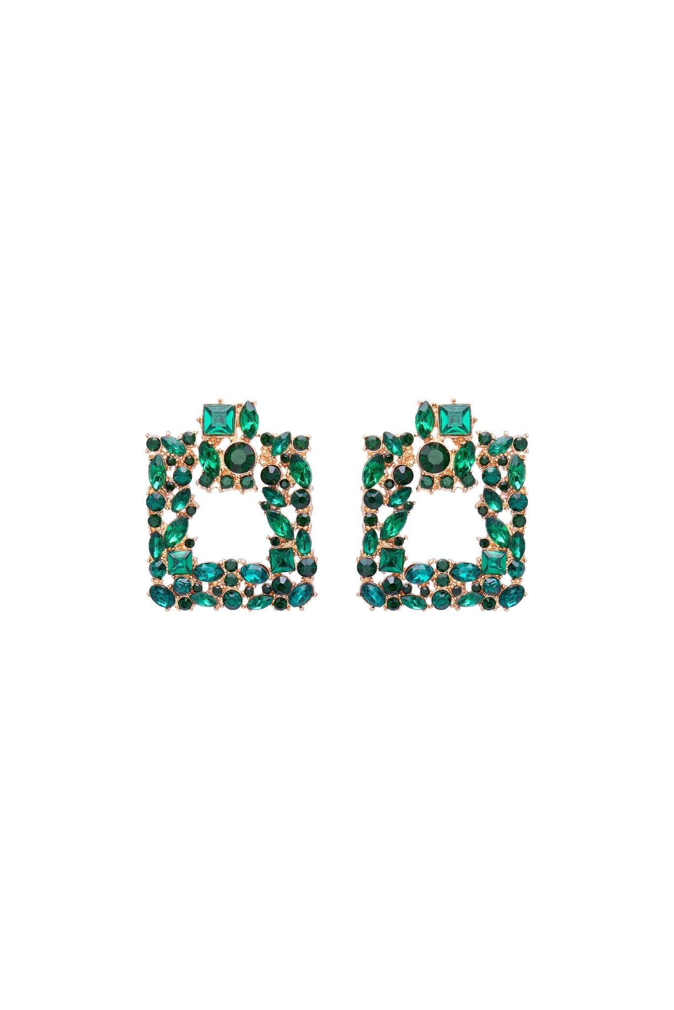Linda Square Drop Earrings - YG COLLECTION