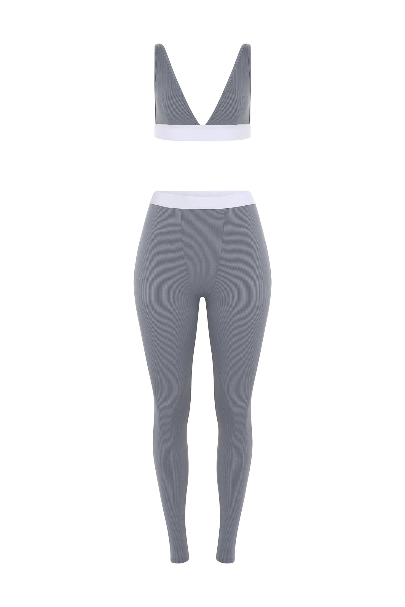 Liss Grey Two Piece Legging Set | YG Collection – YG COLLECTION