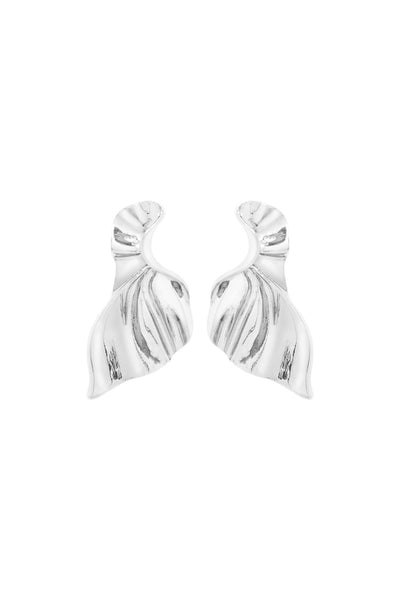 Madrid Irregular Post Earrings - Silver - YG COLLECTION