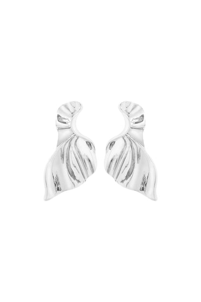 Madrid Irregular Post Earrings - Silver - YG COLLECTION