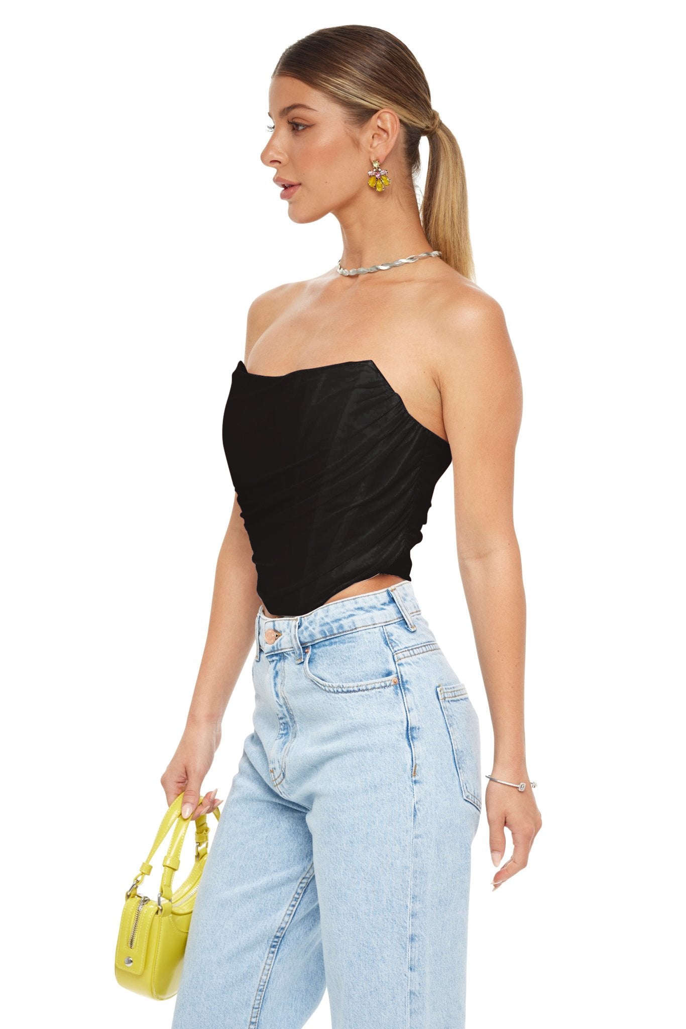 Maldives Mesh Corset Top - YG COLLECTION