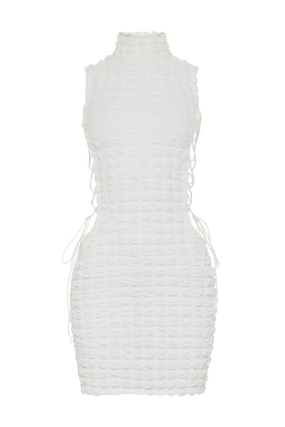 Malvina Strap Up Mini Dress - YG COLLECTION
