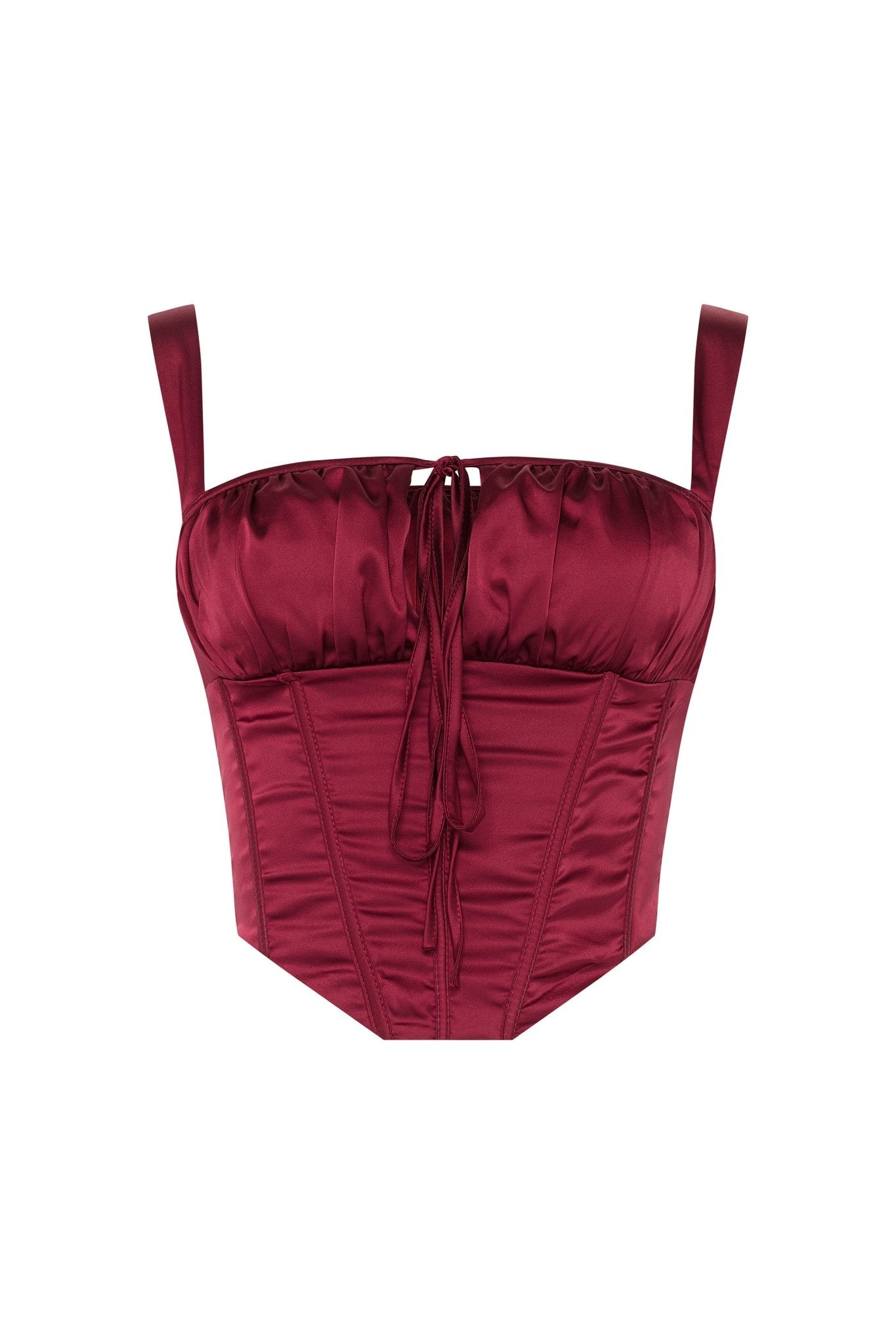 Maui Satin Corset Top - YG COLLECTION