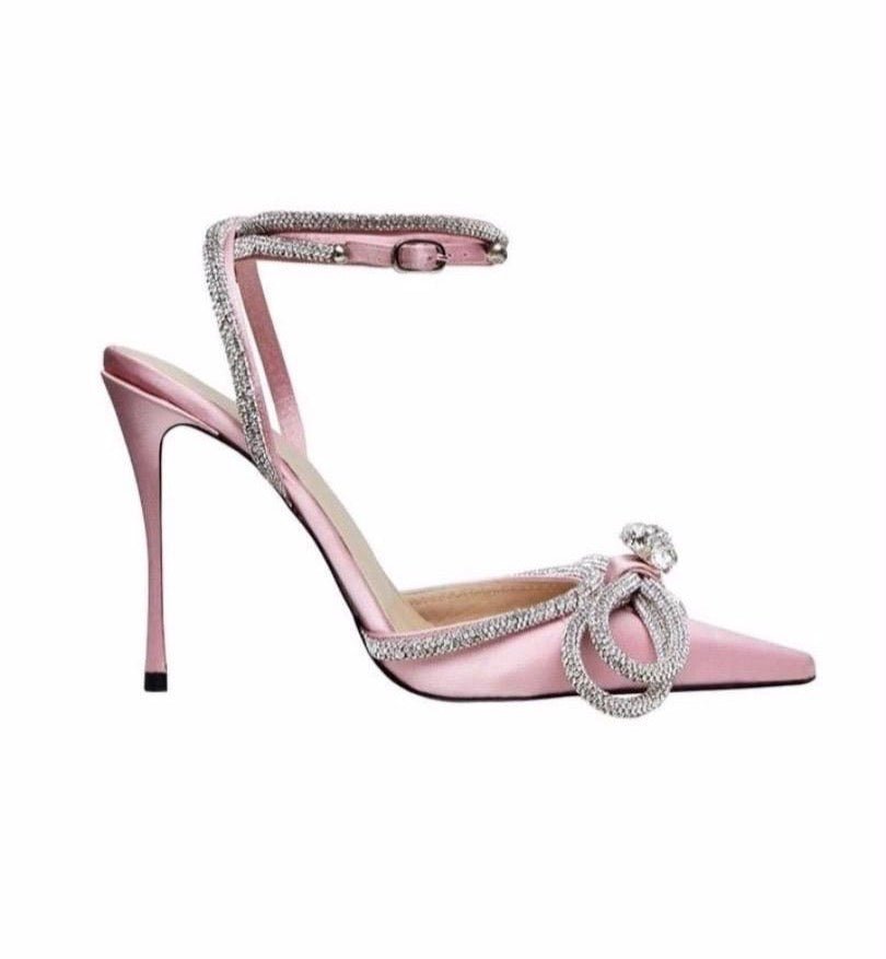 Parie Satin Diamond Heels - YG COLLECTION