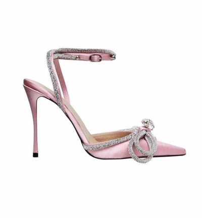 Parie Satin Diamond Heels - YG COLLECTION