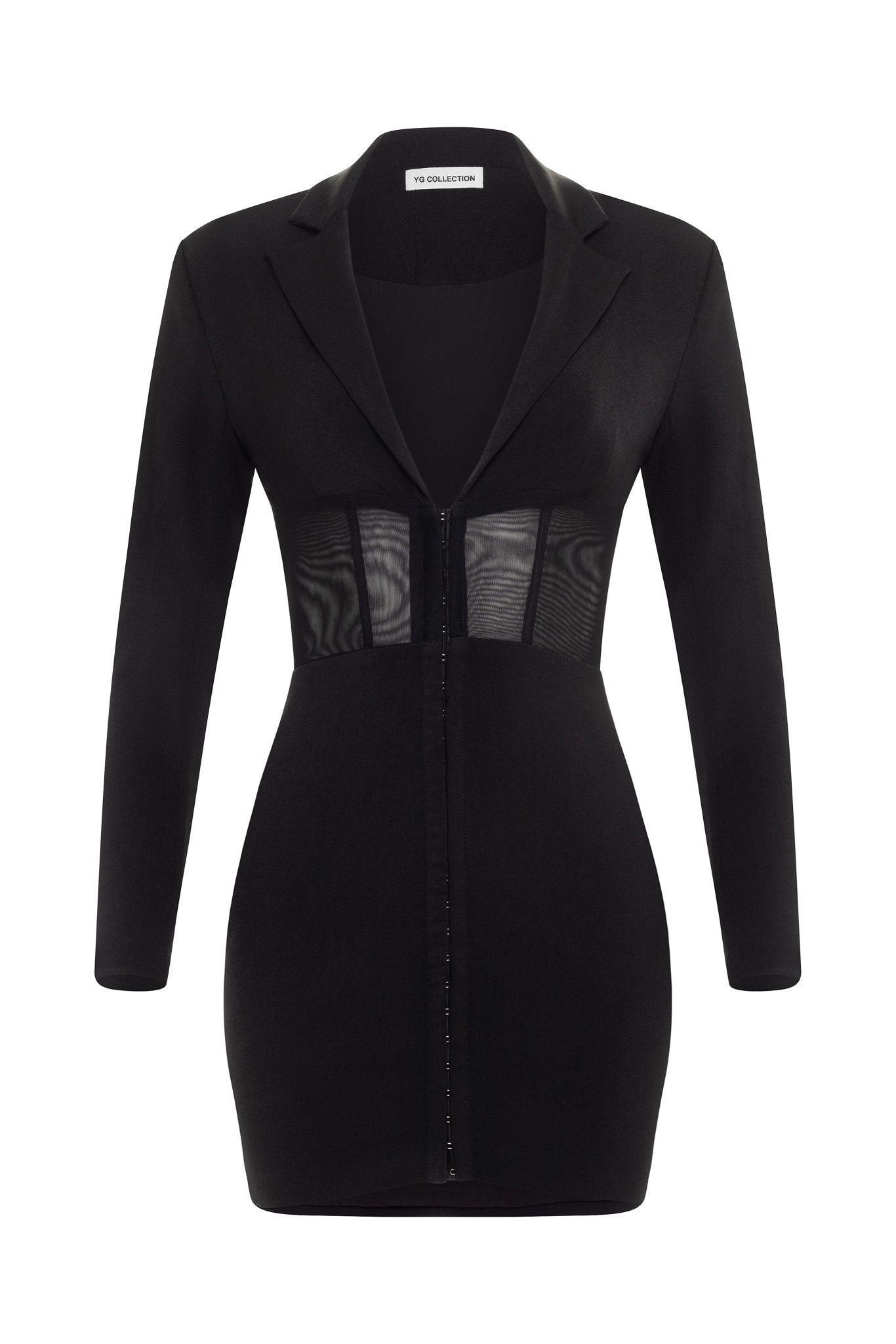 Veria Hook Eye Blazer Dress - YG COLLECTION